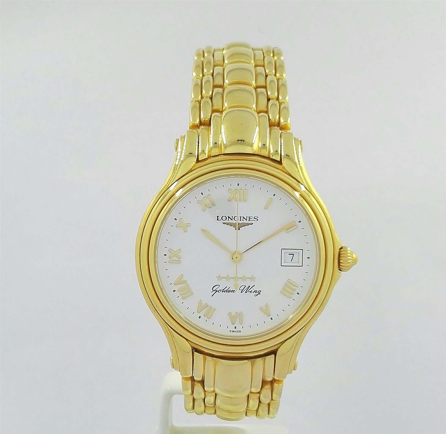 Oiritaly Watch Quartz Man Longines L36066116 Golden Wing